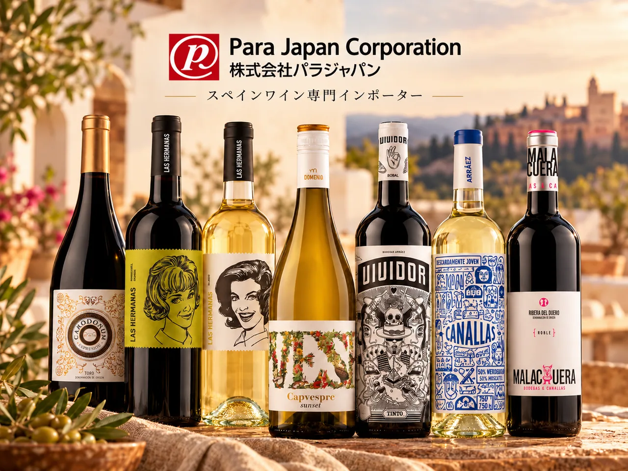 パラジャパンが紹介するスペインワインのラインナップ